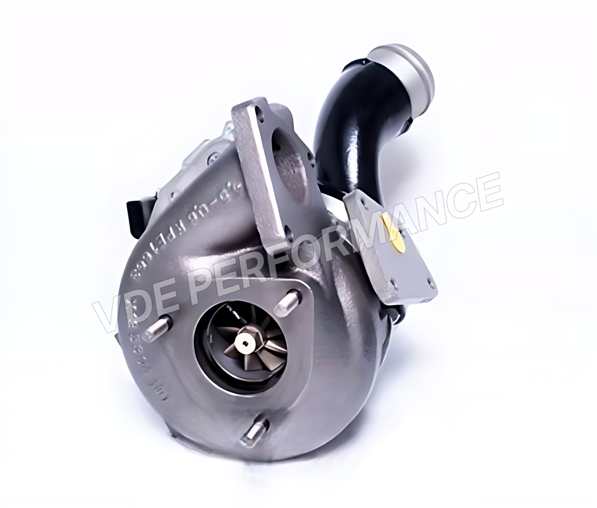 Turbo hybride 3.0 TDI vu côté bride d'échappement