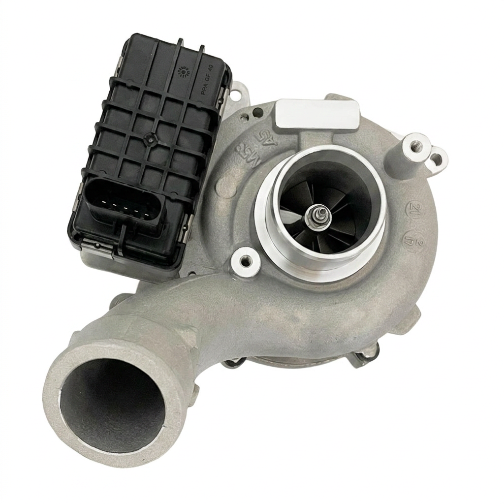 Turbo neuf Garrett GTB2260VK pour 3.0 TDI V6 240 ch vu de trois quarts
